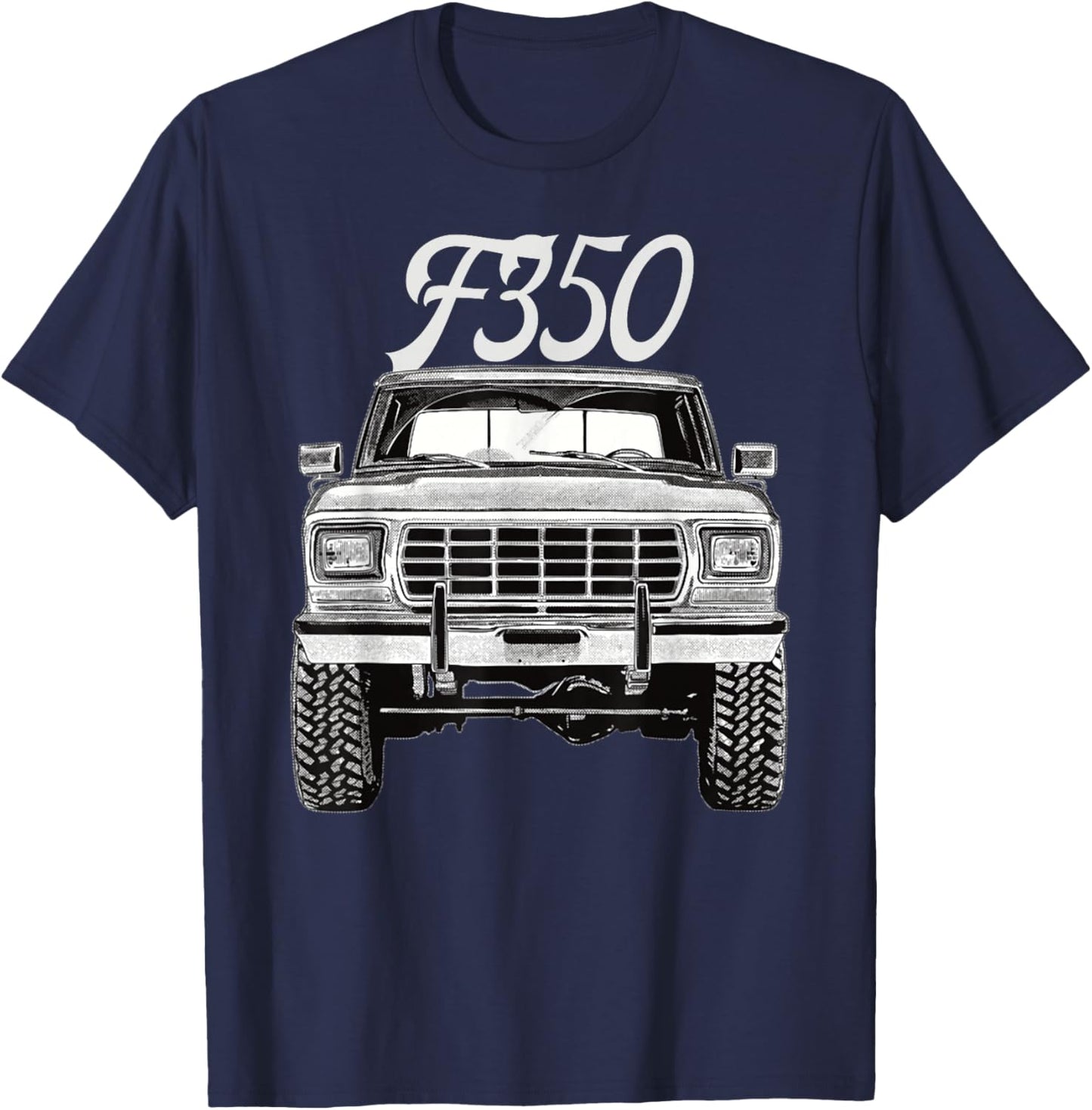 1979 F350 Truck Car , Small, Black T-Shirt - T-Shirt | Navy