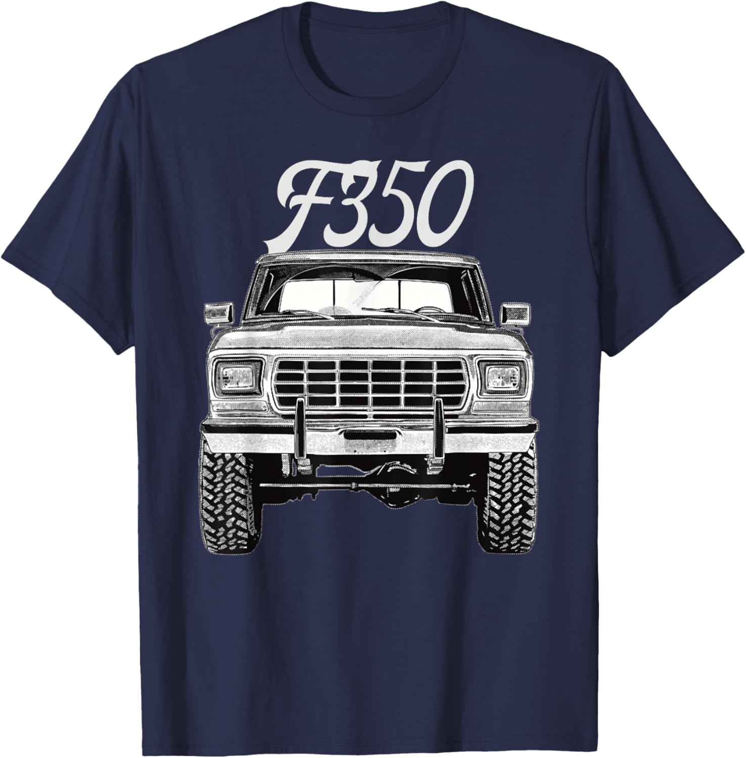 1979 F350 Truck Car , Small, Black T-Shirt - T-Shirt | Navy