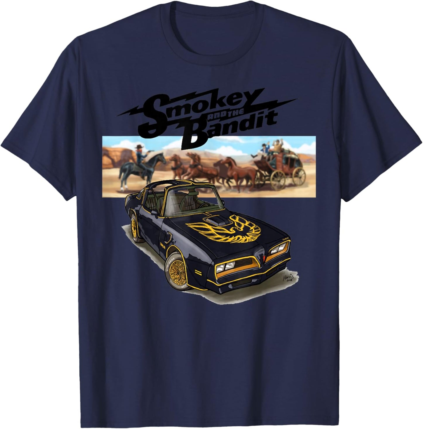 Bandit Trans Am WS6 4thgen 1977 1978 1970 Muscle Cars T-Shirt - T-Shirt | Navy