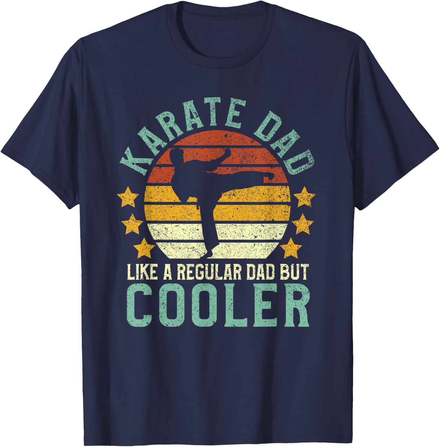 Karate Dad | Funny Martial Arts Karateka Father Gift T-Shirt - T-Shirt | Navy
