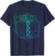Geometric Triangle Tree Life DNA - Esoteric Geometry T-Shirt - T-Shirt | Navy