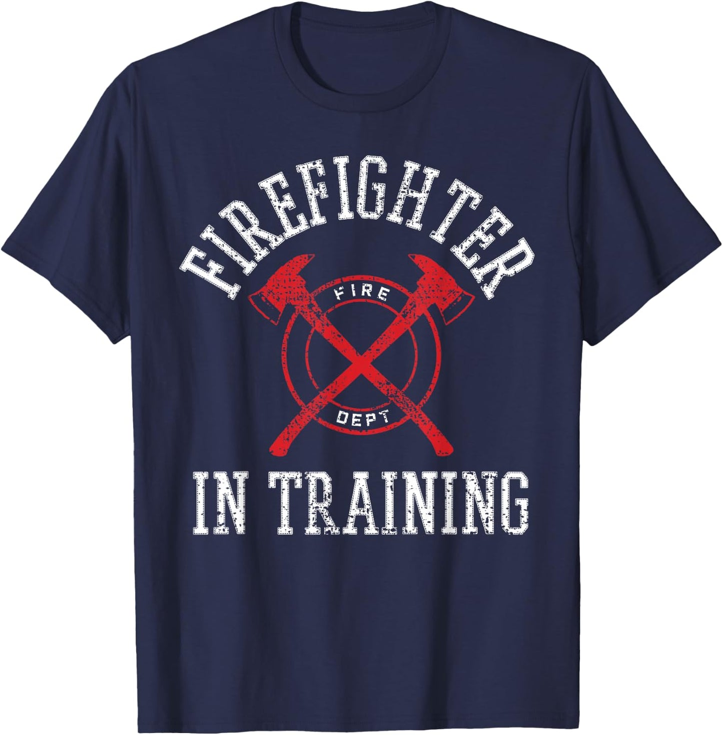Firefighter In Training Vintage T-Shirt - T-Shirt | Navy