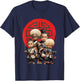 Samurai Boy Anime Afro | Japanese Retro Style T-Shirt - T-Shirt | Navy