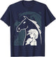 Disney Frozen 2 Elsa Water Horse Portrait T-Shirt - T-Shirt | Navy