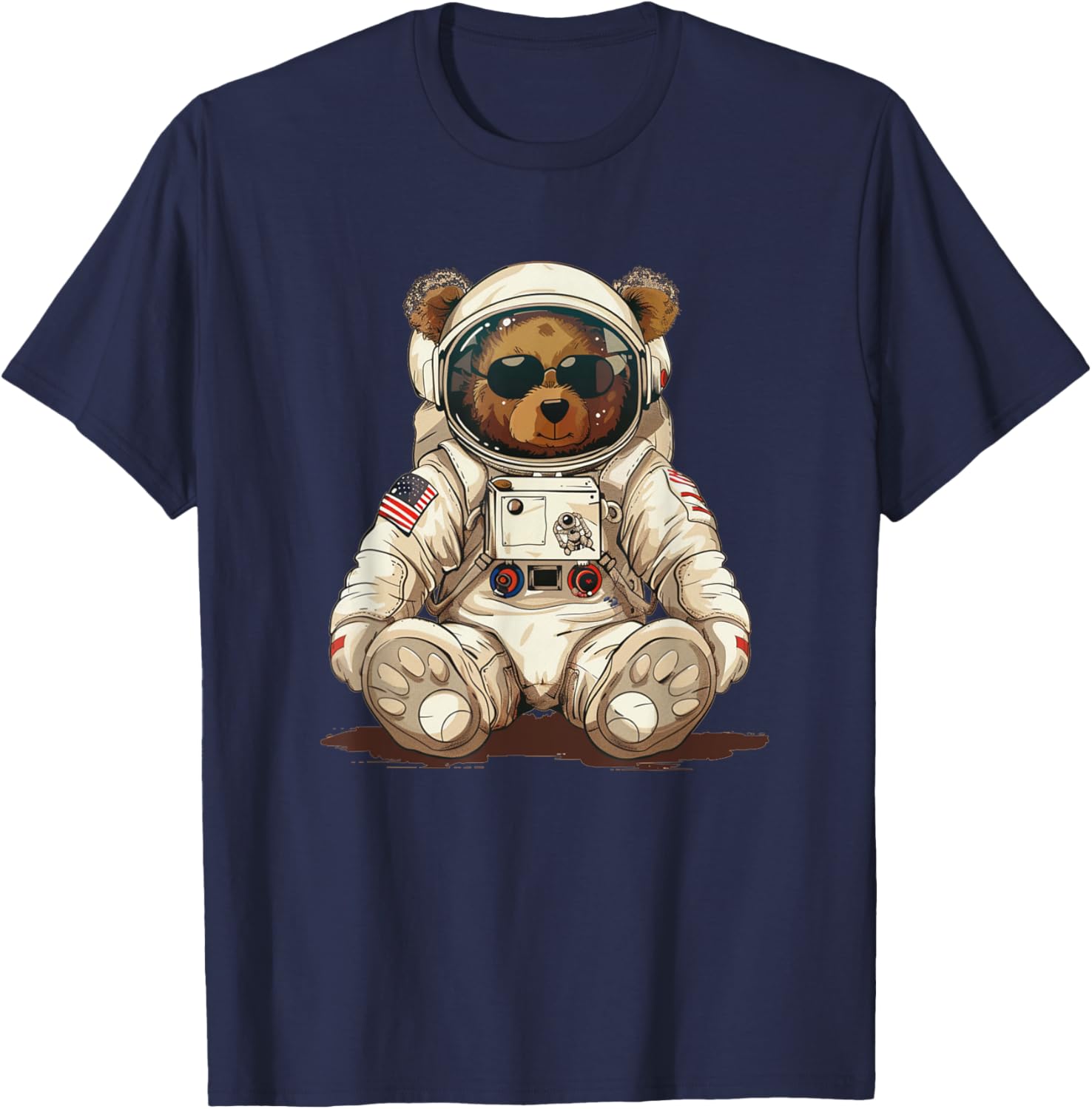 Cool Astronaut Teddy Bear Costume for Boys and Girls T-Shirt - T-Shirt | Navy