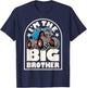 Monster Truck Brother Big Bro Family Matching Retro Racing T-Shirt - T-Shirt | Navy