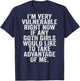 Im Very Vulnerable rn If Any Goth Girl Take Advantage Of Me T-Shirt - T-Shirt | Navy