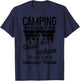 Camping Funny Camper T-Shirt - T-Shirt | Navy