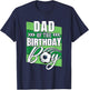 Dad Of The Birthday Boy Soccer Birthday Soccer Player T-Shirt - T-Shirt | Navy