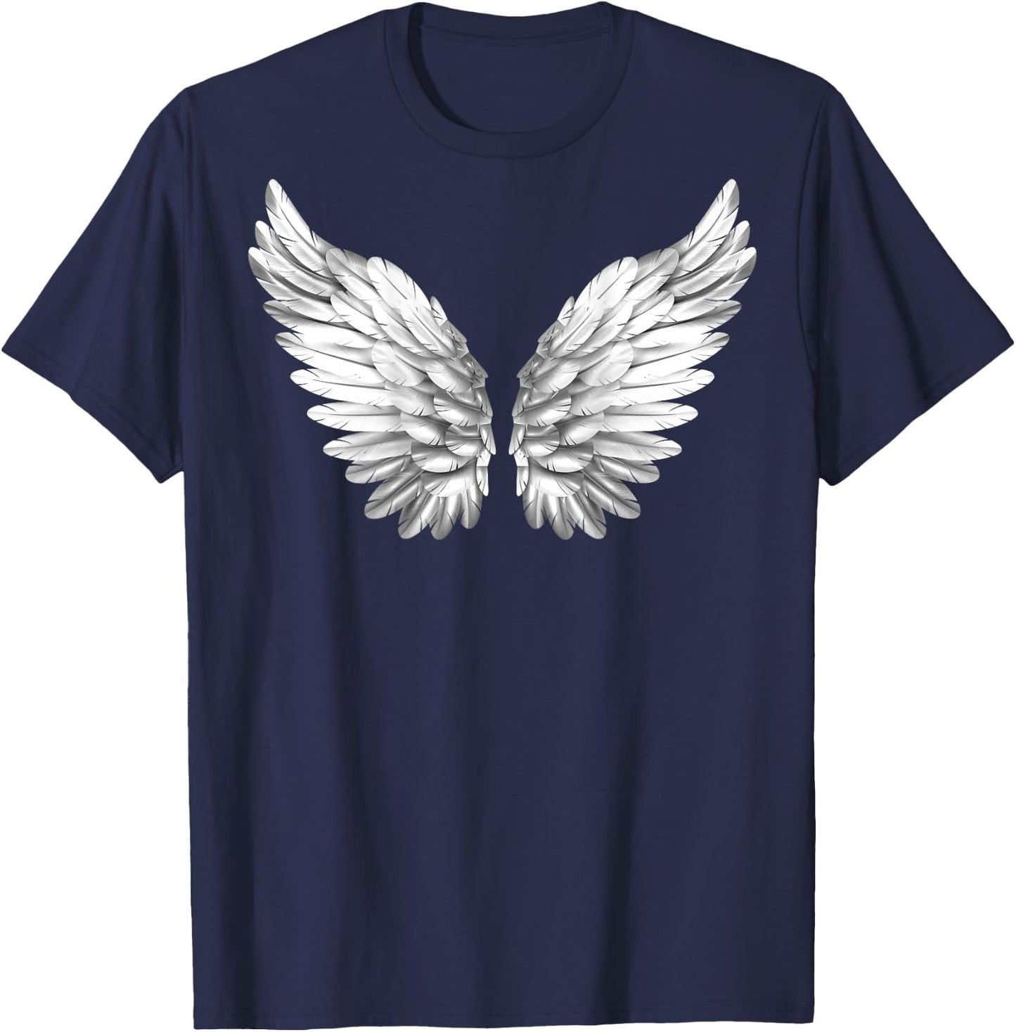 White Wings Freedom Guardian & Women Angel T-Shirt - T-Shirt | Navy
