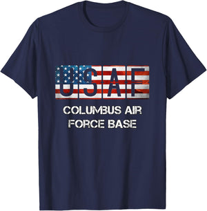 Columbus Air Force Base Distressed T-Shirt - T-Shirt | Navy