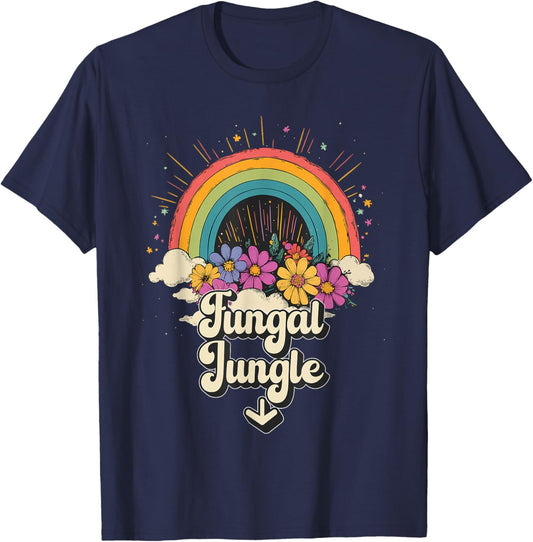 Inappropriate Fungal Jungle Embarrassing Adult Humor T-Shirt - T-Shirt | Navy