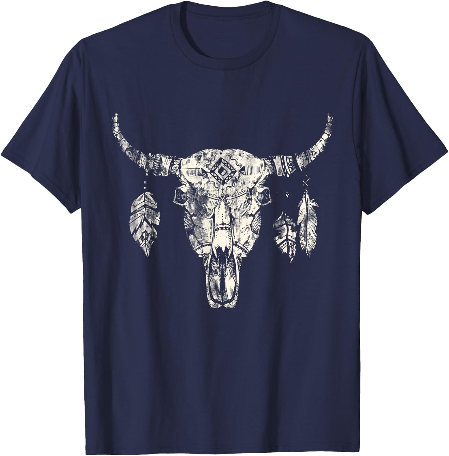 Dream Catcher Skeleton Buffalo T-Shirt - T-Shirt | Navy