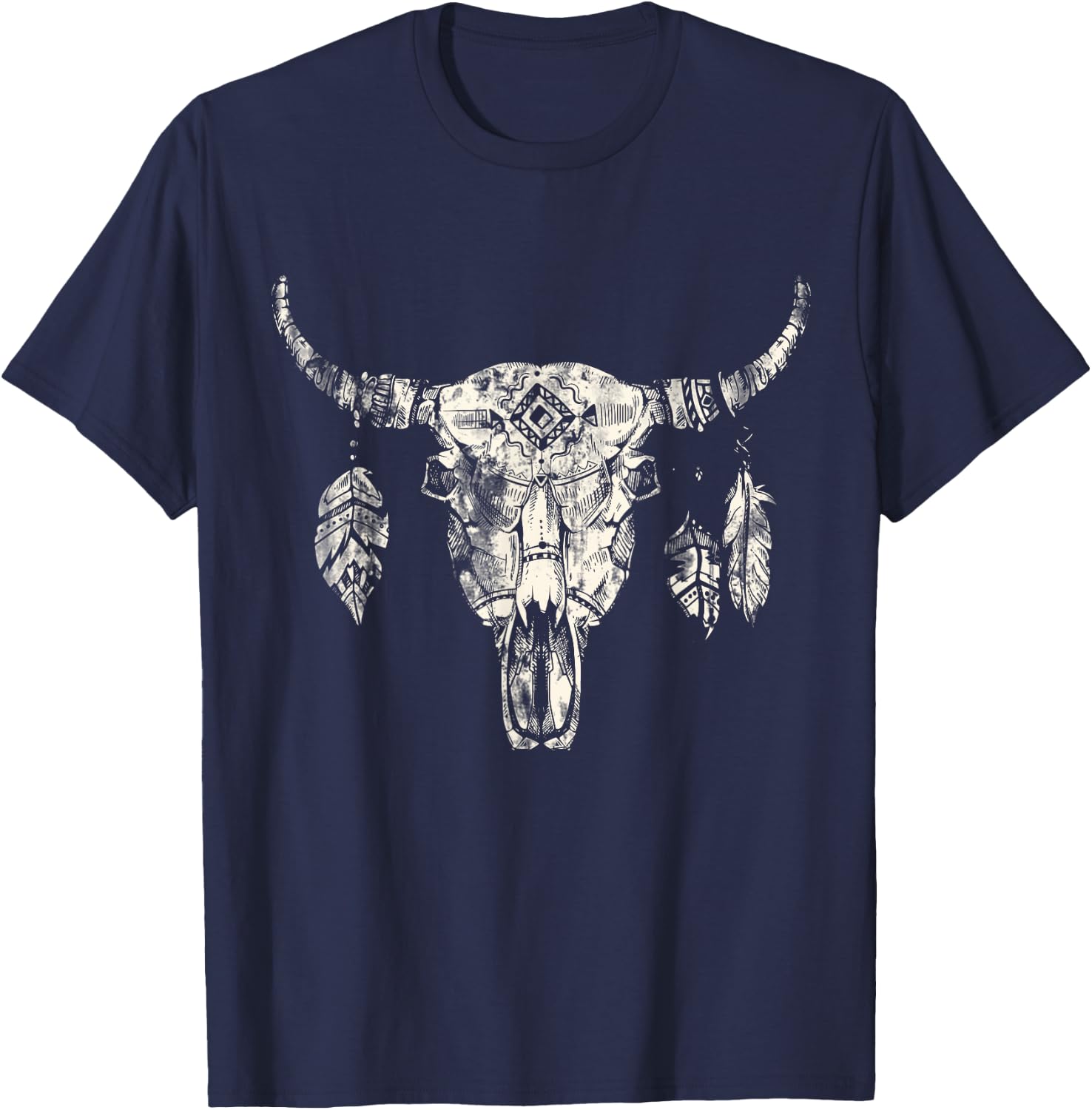 Dream Catcher Skeleton Buffalo T-Shirt - T-Shirt | Navy