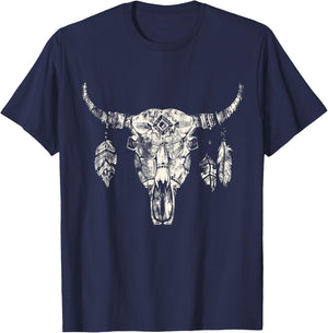 Dream Catcher Skeleton Buffalo T-Shirt - T-Shirt | Navy