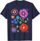 Tropical Zoanthid Saltwater Flower Polyp Coral Reef Pattern T-Shirt - T-Shirt | Navy
