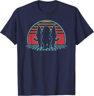 Gnomes Retro Vintage 80s Style Garden Gnome Lover Gift T-Shirt - T-Shirt | Navy