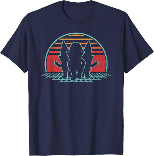 Gnomes Retro Vintage 80s Style Garden Gnome Lover Gift T-Shirt - T-Shirt | Navy