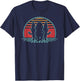 Gnomes Retro Vintage 80s Style Garden Gnome Lover Gift T-Shirt - T-Shirt | Navy