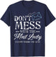 Post Office Worker Shirt | Don't Mess With the Mail Lady T-Shirt - T-Shirt | Navy