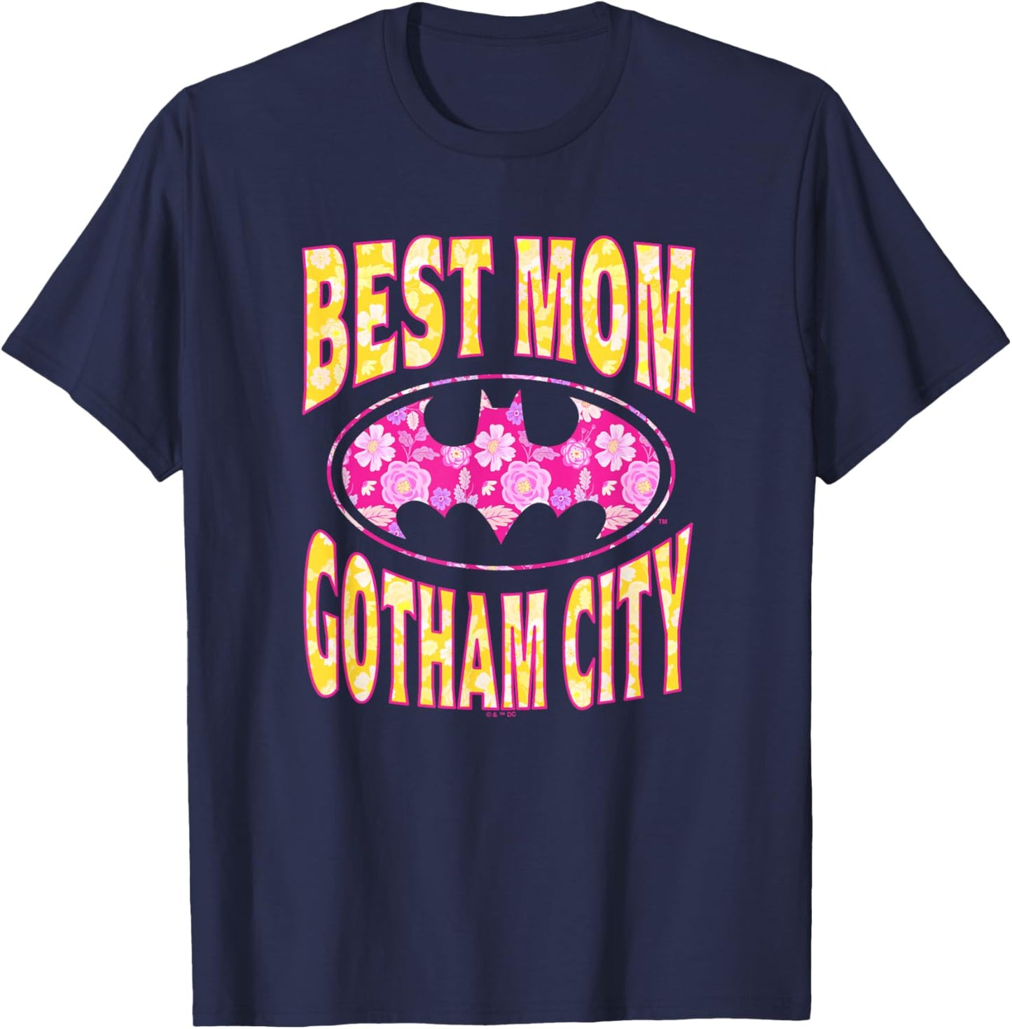 Batman Mother's Day Best Mom in Gotham T-Shirt - T-Shirt | Navy