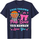 Free Throws or Pink Bows Mawmaw Loves You Gender Reveal T-Shirt - T-Shirt | Navy