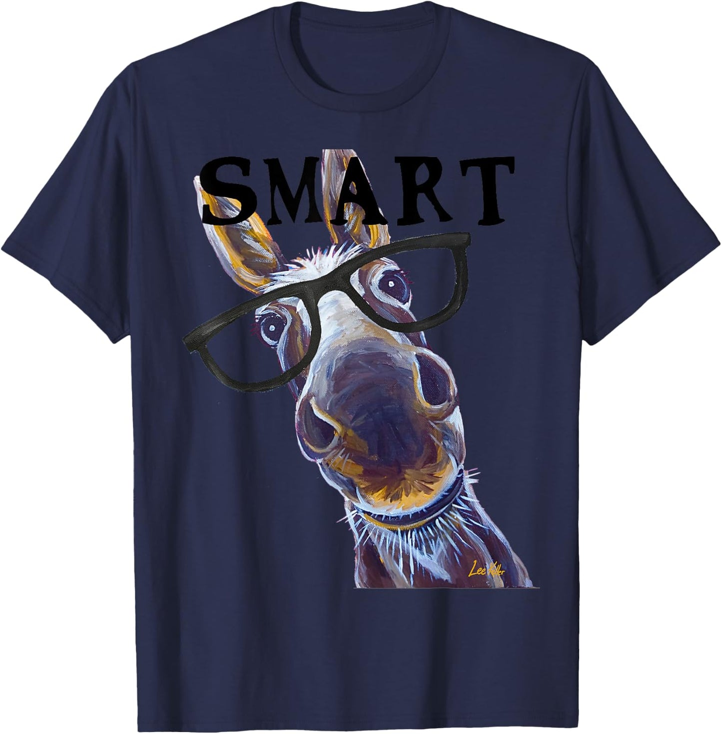 Smart Donkey Shirt, Smart Donkey T-Shirt - T-Shirt | Navy