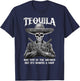 Tequila May Not Be The Answer But It's Worth A Shot Funny T-Shirt - T-Shirt | Navy