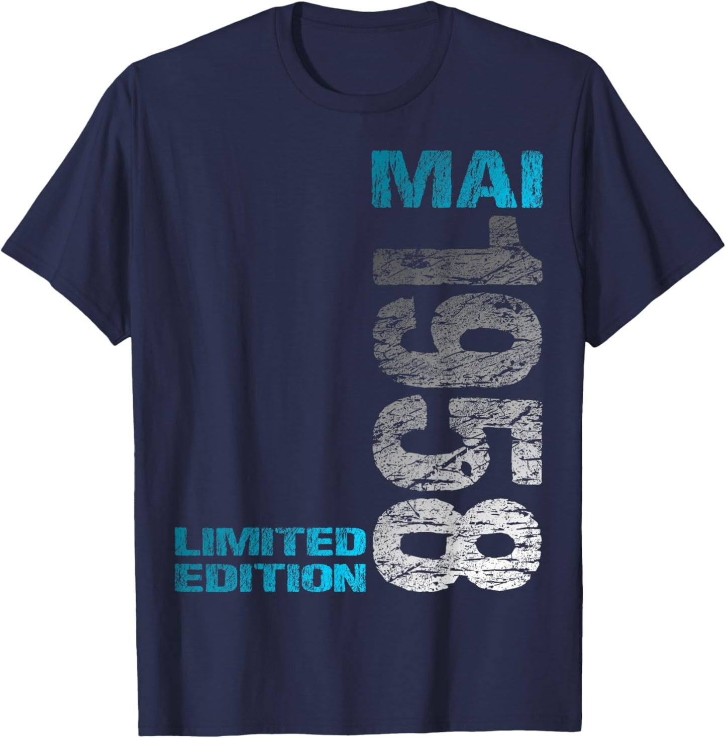Mai 1958 Mann Frau 68. Geburtstag Limited Edition 68 T-Shirt - T-Shirt | Navy