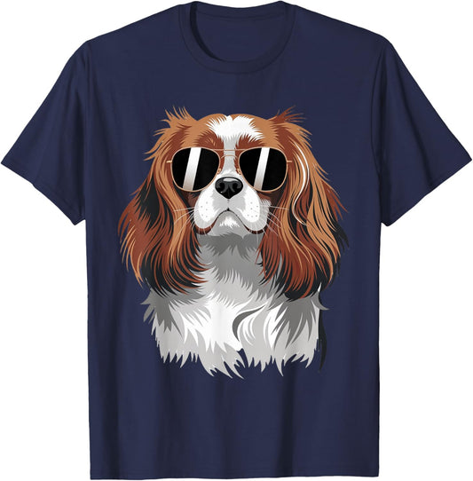 Funny Proud Cavalier King Charles Spaniel Dog T-Shirt - T-Shirt | Navy