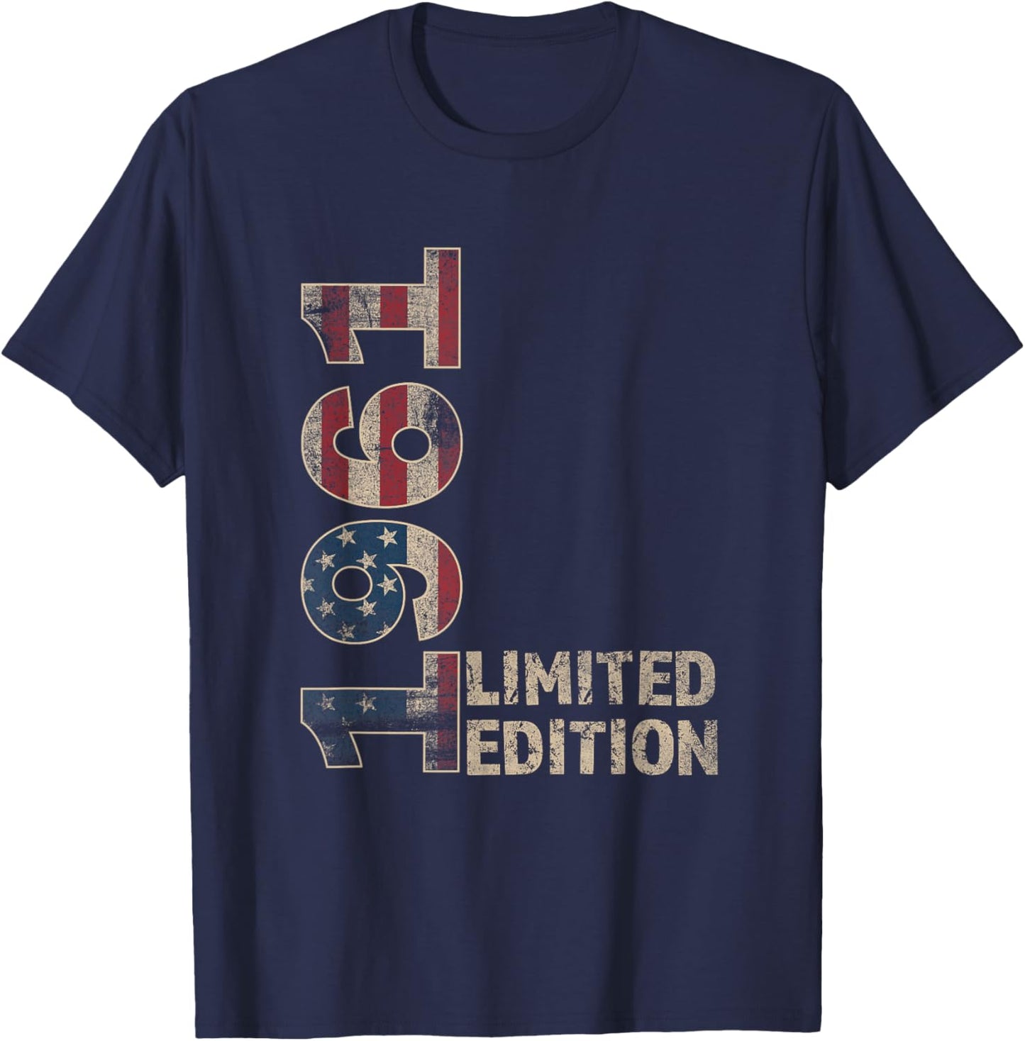 64th Birthday Gift men Vintage born 1961 turning 64 Year Old T-Shirt - T-Shirt | Navy