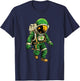 Astronaut St Patrick's Day Irish Space Leprechaun T-Shirt - T-Shirt | Navy