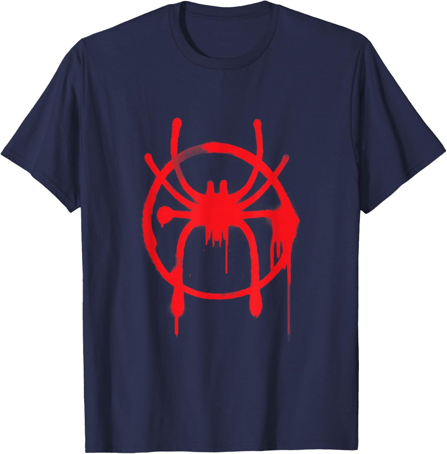 Marvel Spider-Man Into The Spider-Verse Red Icon Small T-Shirt - T-Shirt | Navy