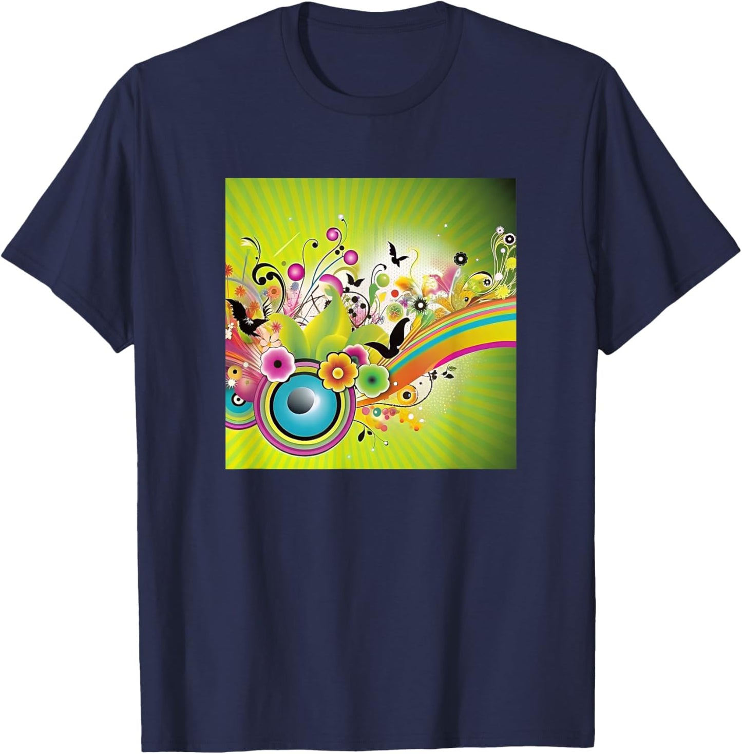 Frutiger Metro Gen Z Millennial Nostalgia Y2K Aesthetic Art T-Shirt - T-Shirt | Navy