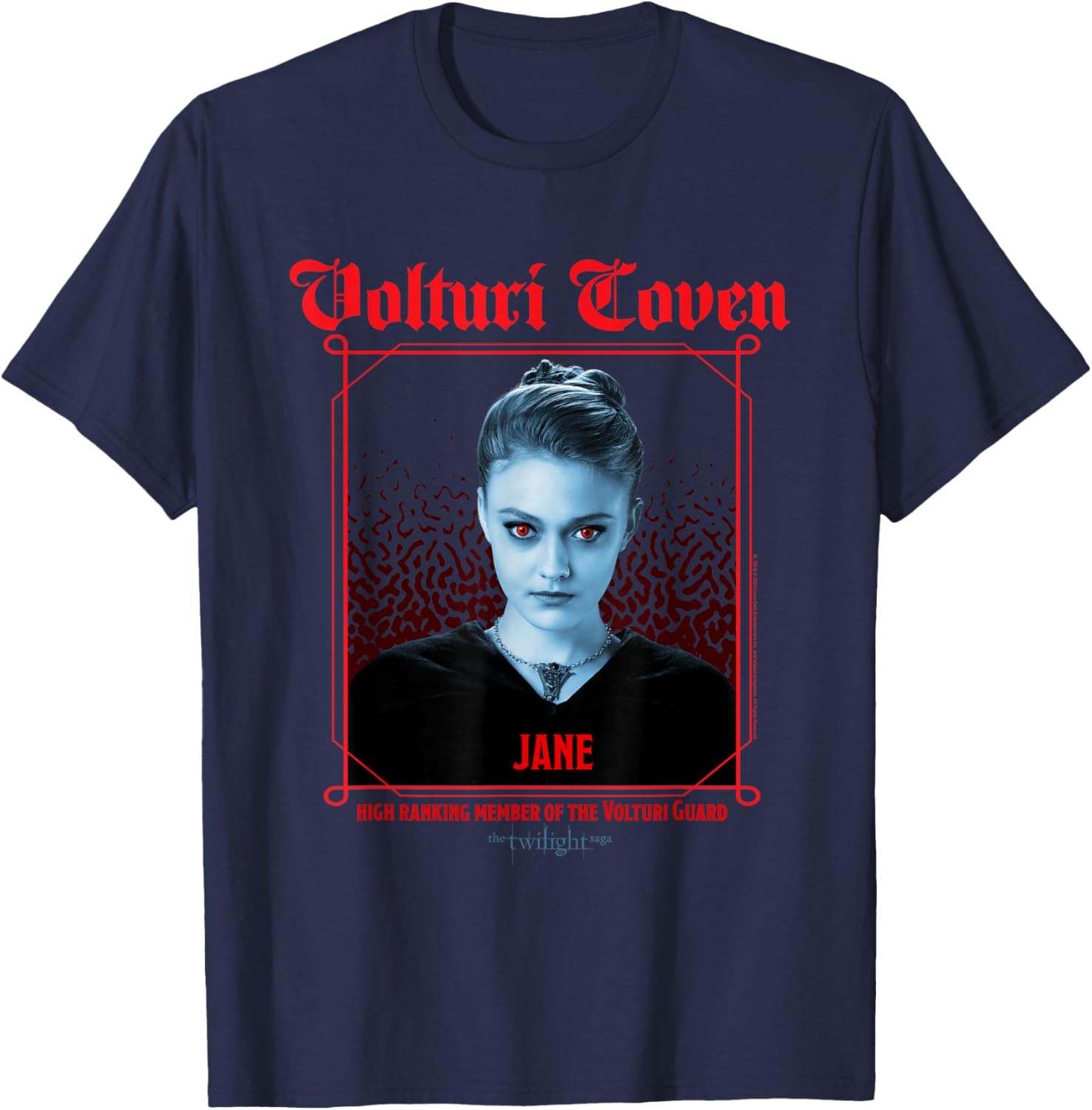 Twilight Jane Volturi Coven High Ranking Member Movie T-Shirt - T-Shirt | Navy