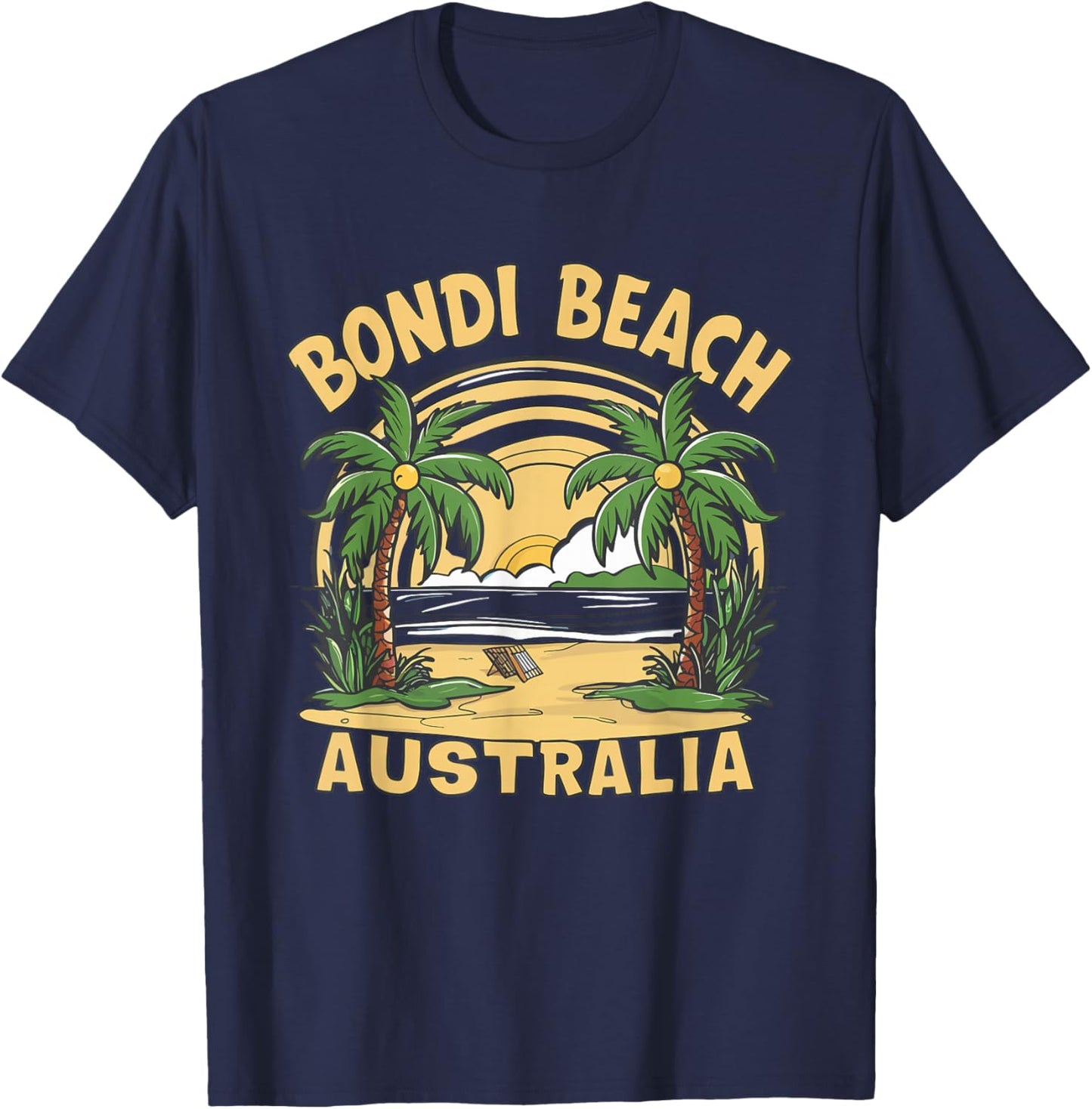Bondi Beach Australia T-Shirt - T-Shirt | Navy