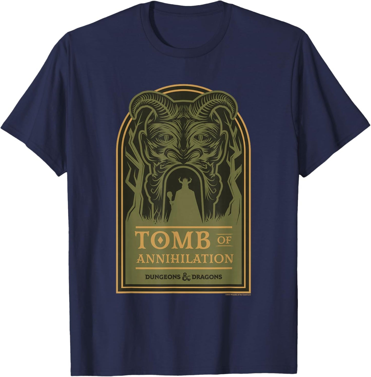 Dungeons & Dragons Tomb Of Annihilation Acererak Cover T-Shirt - T-Shirt | Navy