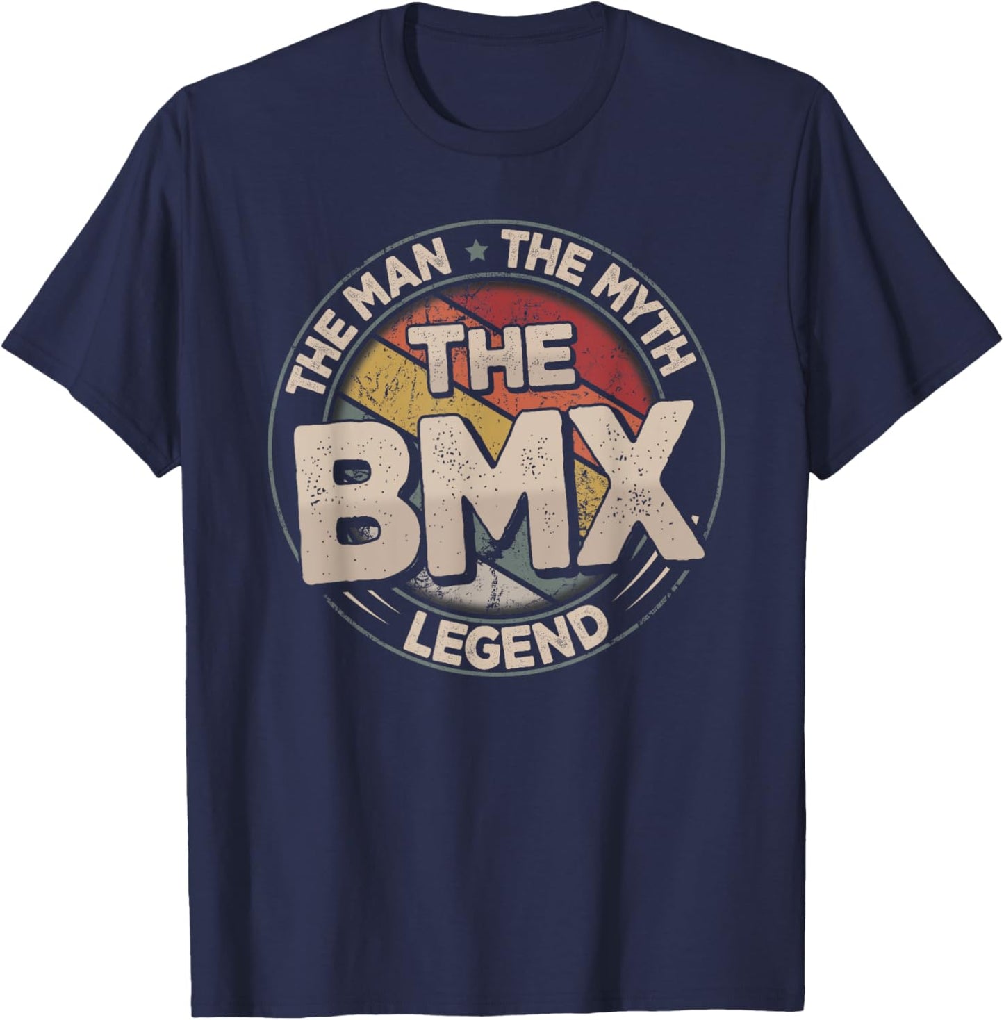 The BMX Legend Retro Bike Men BMX T-Shirt - T-Shirt | Navy