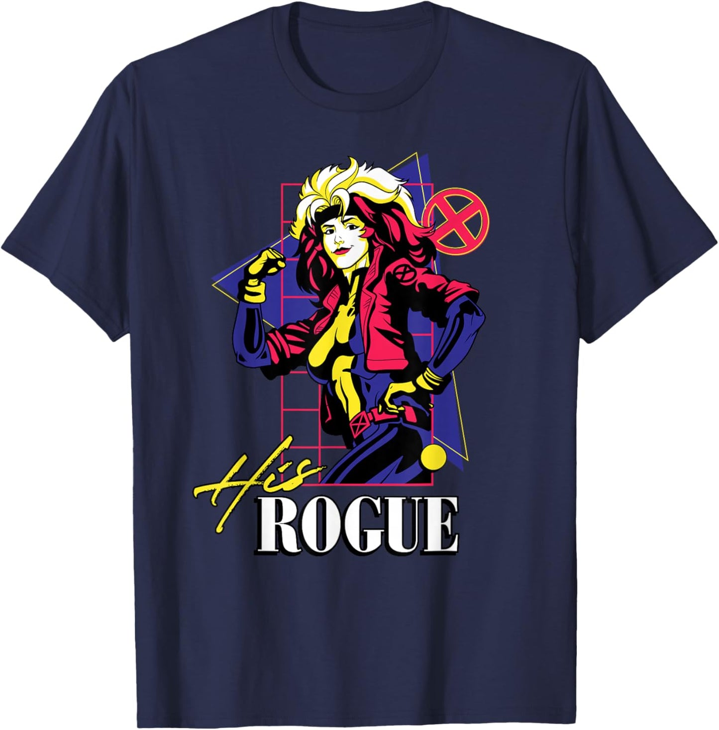 Marvel Super Heroes X-Men Couples Matching His Rogue T-Shirt - T-Shirt | Navy