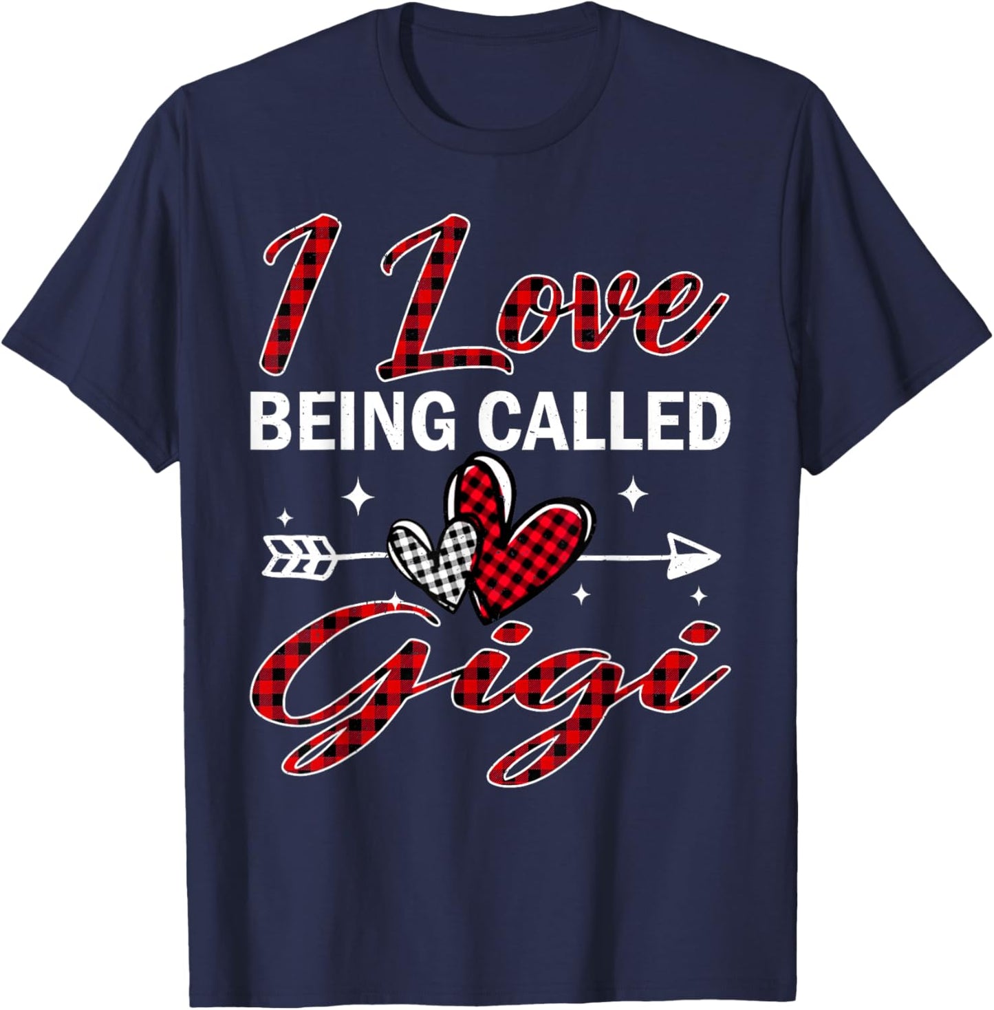 I Love Being Called Gigi Xmas Christmas Family T-Shirt - T-Shirt | Navy