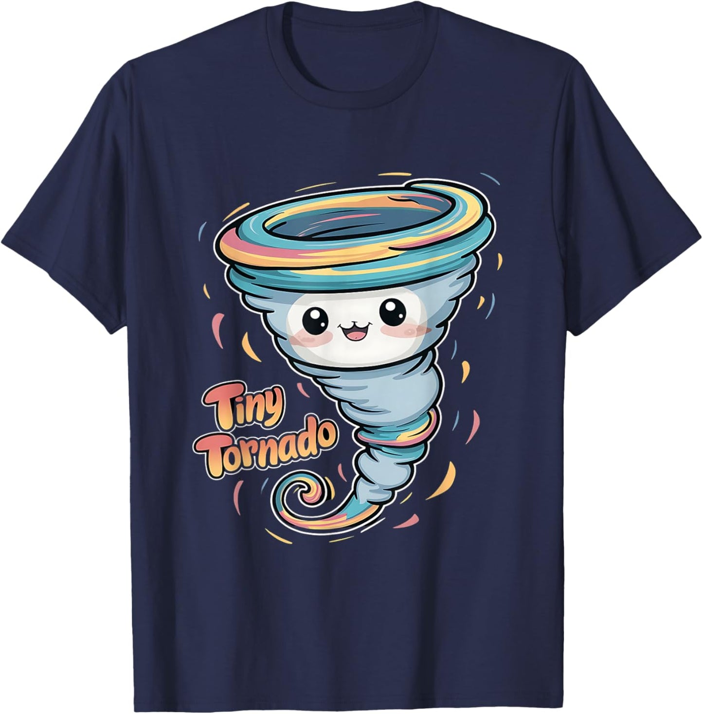 Cute Tiny Tornado for Messy Children And Toddlers Boy Girl T-Shirt - T-Shirt | Navy