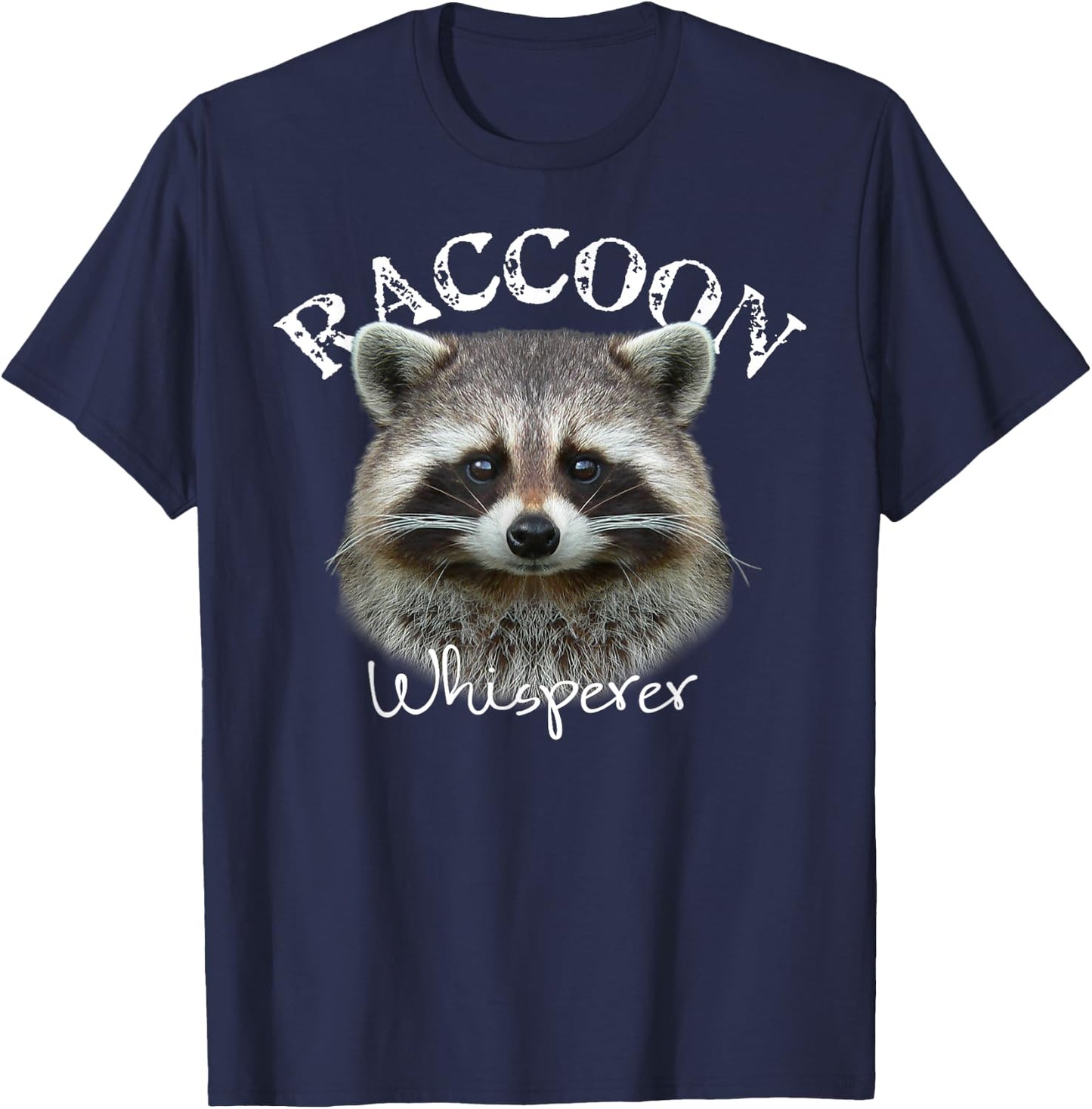 Raccoon Whisperer Shirt Cute Raccoon T-Shirt - T-Shirt | Navy