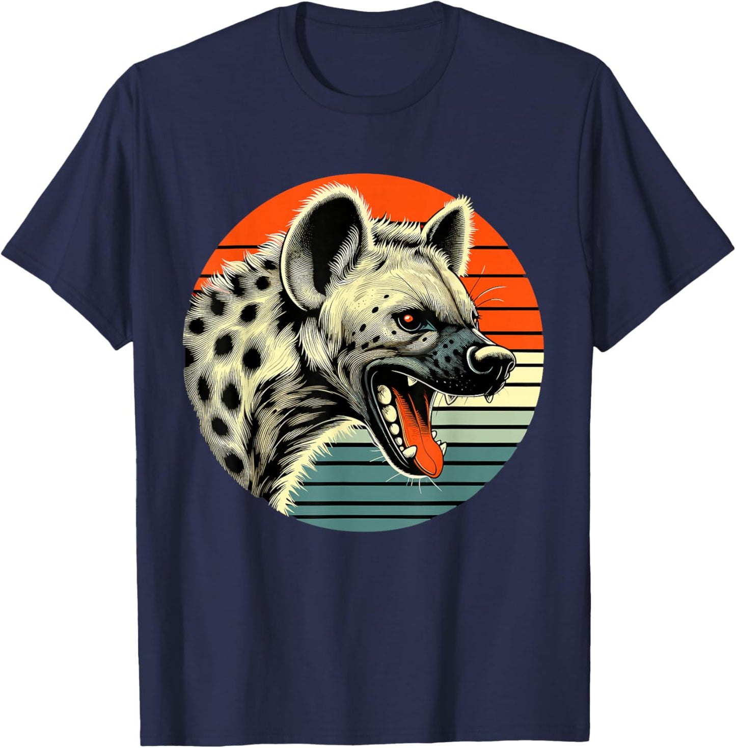Spotted Laughing Hyena T-Shirt - T-Shirt | Navy