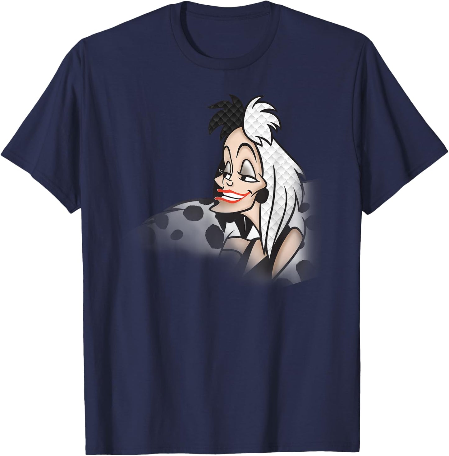 101 Dalmatians - Evil Cruella T-Shirt - T-Shirt | Navy