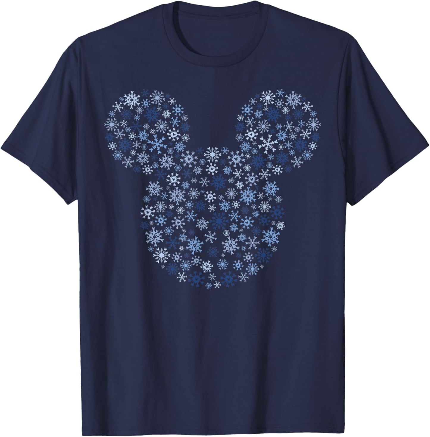 Disney Mickey Mouse Snowflake Fill T-Shirt - T-Shirt | Navy