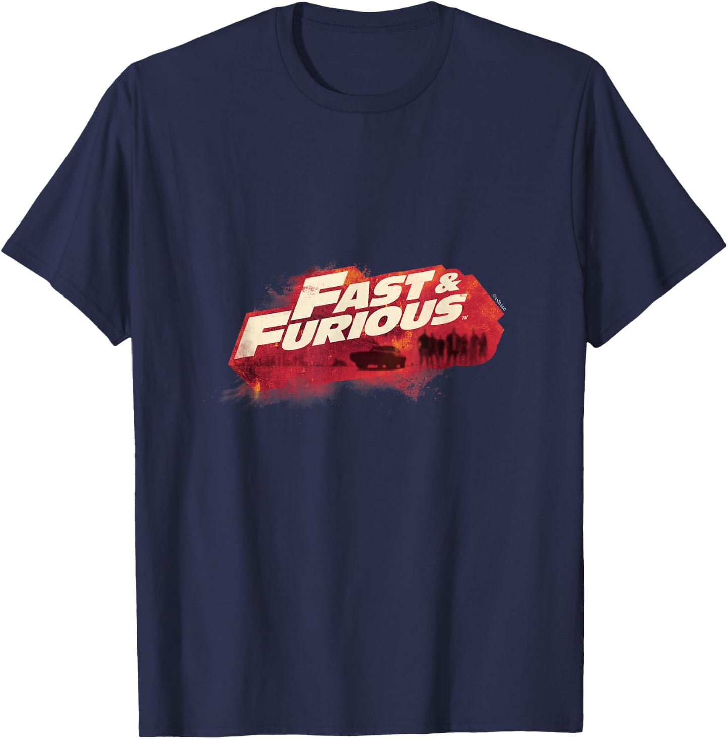 Fast & Furious Red Hue Logo T-Shirt - T-Shirt | Navy