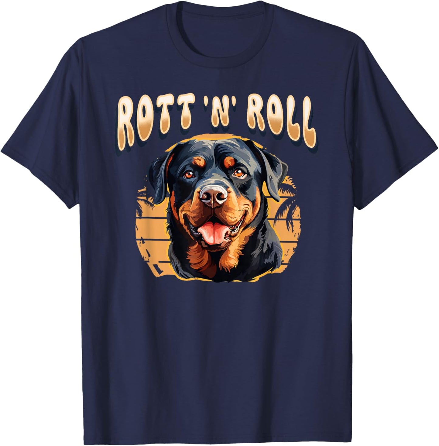 Rottweiler Dog Rott Mom Puppy Rottie Men Women Girls Kids T-Shirt - T-Shirt | Navy