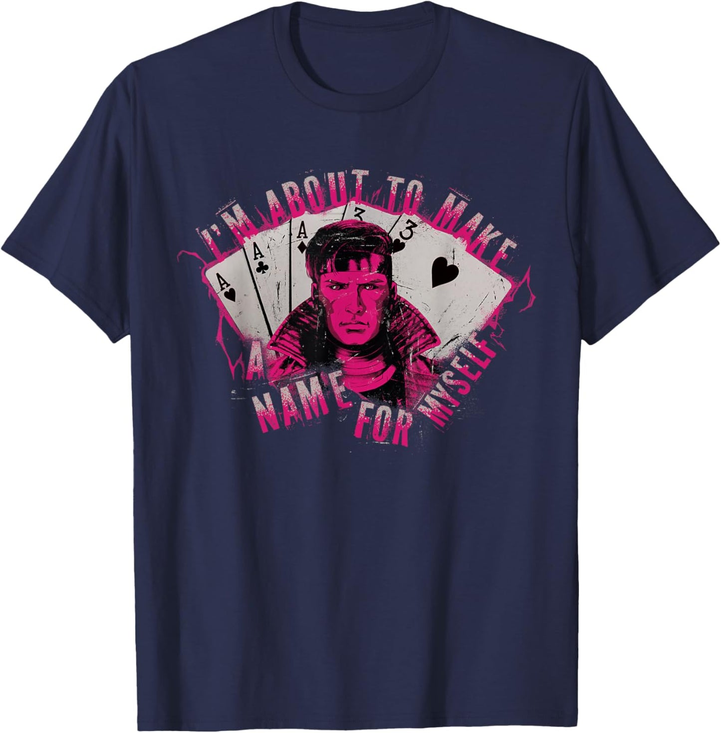 Marvel Studios Deadpool & Wolverine Gambit A Name for Myself T-Shirt - T-Shirt | Navy