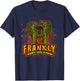 Frankenstein Halloween | Frankly I Don't Give A Fuck | Quote T-Shirt - T-Shirt | Navy