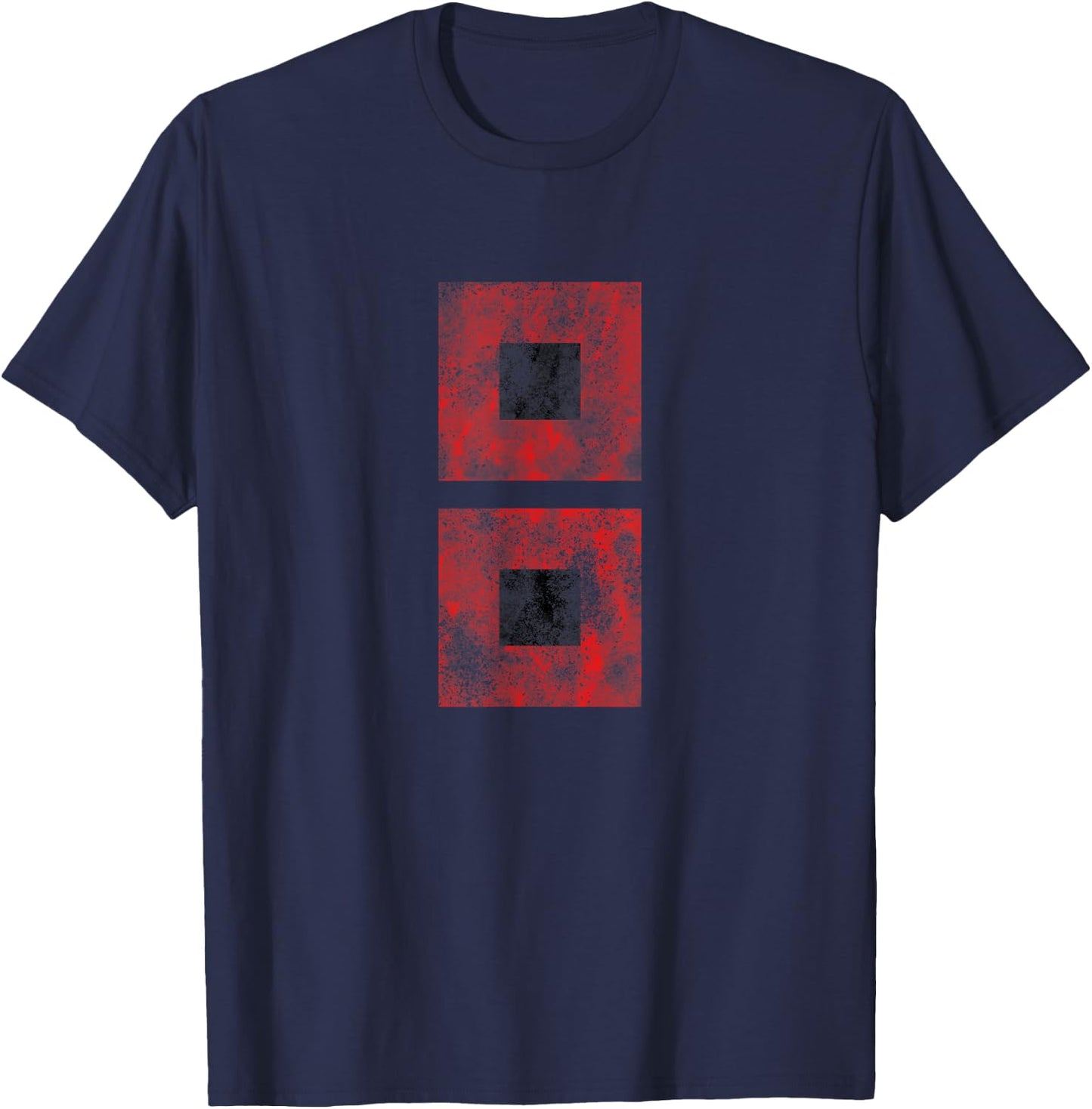 Distressed Hurricane Warning Flag T-Shirt - T-Shirt | Navy
